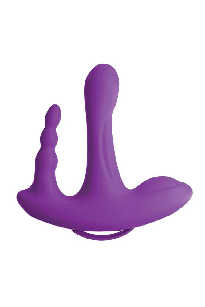 Pipedream - 3Some - Rock N' Ride Triple Vibrator - Purple