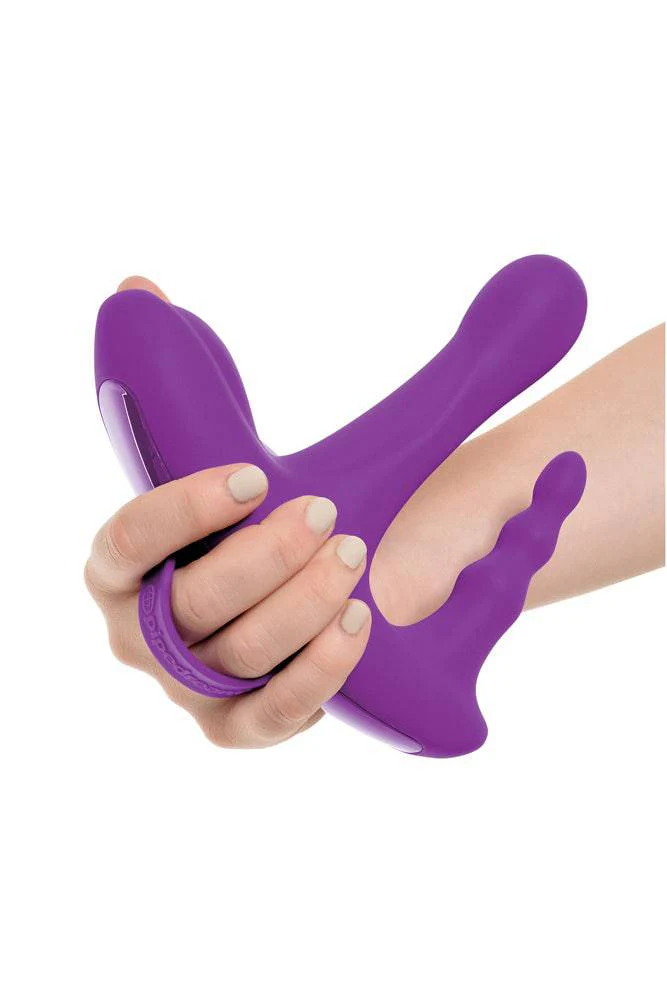 Pipedream - 3Some - Rock N' Ride Triple Vibrator - Purple - Image 2