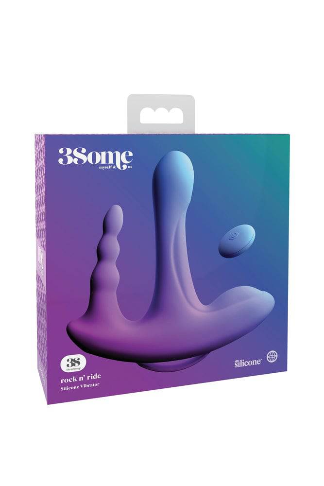 Pipedream - 3Some - Rock N' Ride Triple Vibrator - Purple - Image 8