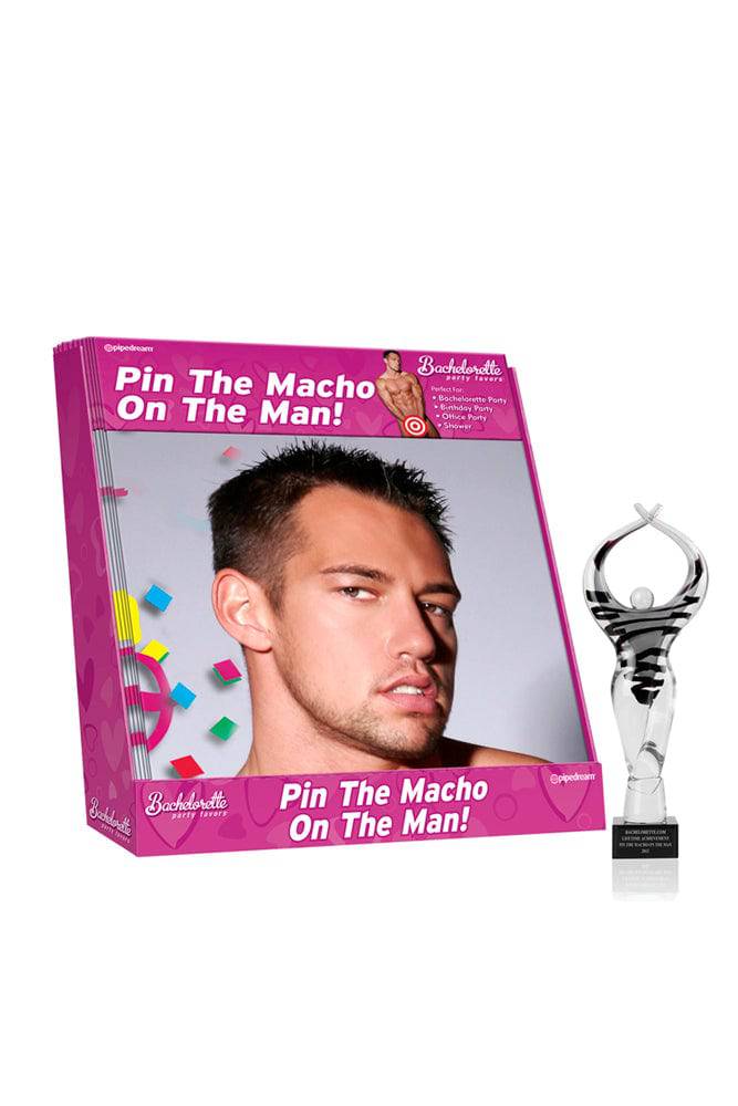 Pipedream - Bachelorette Party Favors - Pin the Macho on the Man Party Game - Image 2