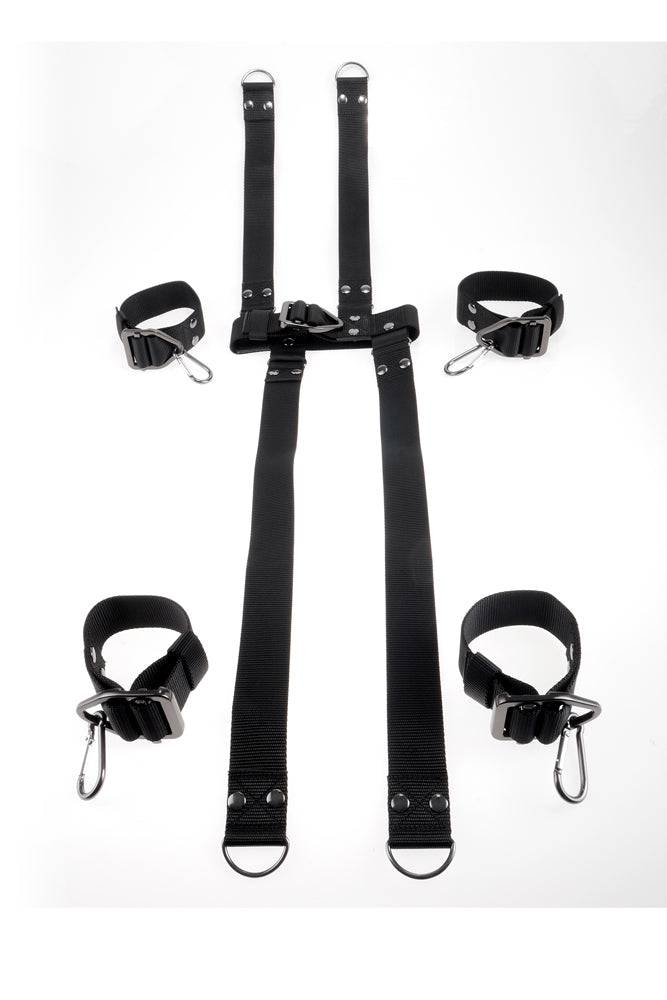 Pipedream - Command by Sir Richard's - Hogtie & Collar Bondage Restraint Set - Black - Image 5