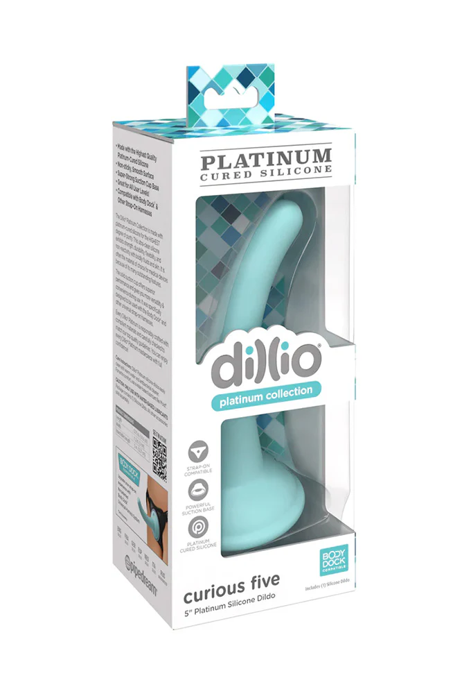 Pipedream - Dillio Platinum Silicone - 5 Inch Curious Five Dildo - Image 3