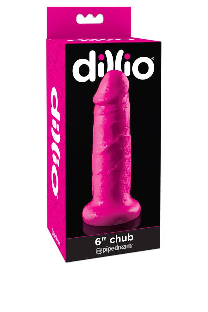 Pipedream - Dillio - Realistic Chubby Dildo - 6 inch - Pink - Image 4