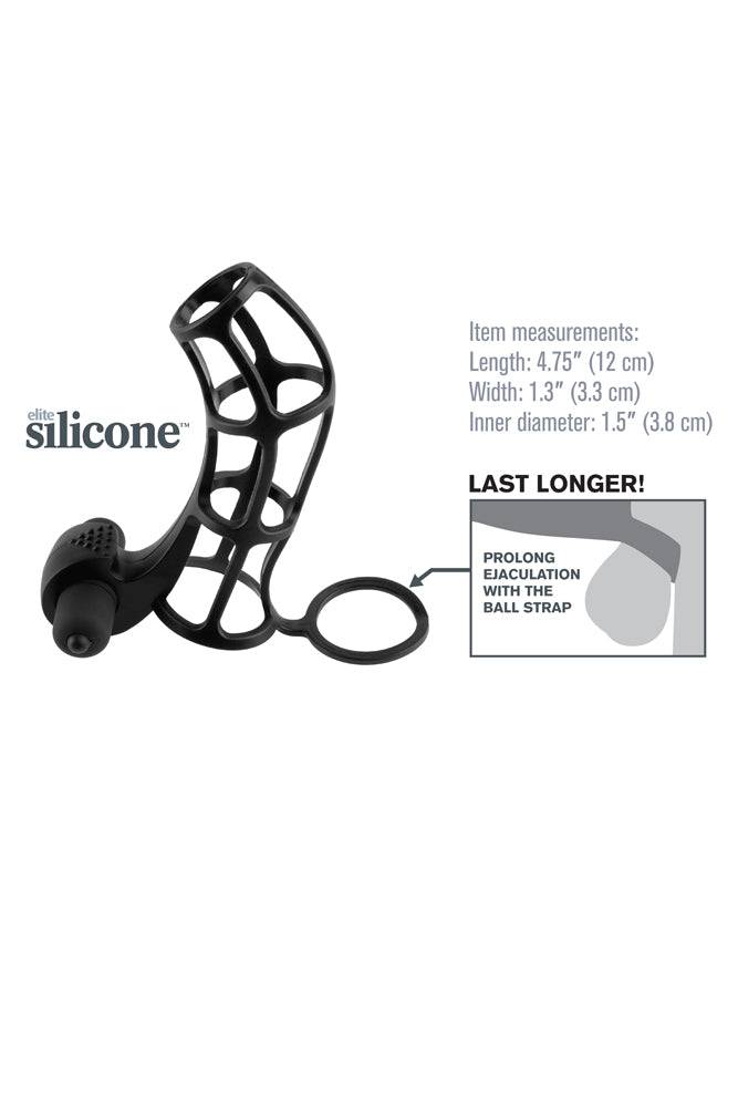 Pipedream - Fantasy X-tensions - Deluxe Silicone Power Cage - Vibrating Cock Cage - Image 4