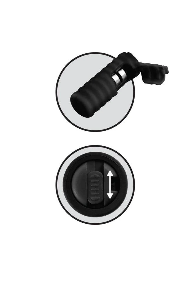 Pipedream - Fetish Fantasy Limited Edition - Vibrating Silicone Nipple Lassos - Black - Image 3