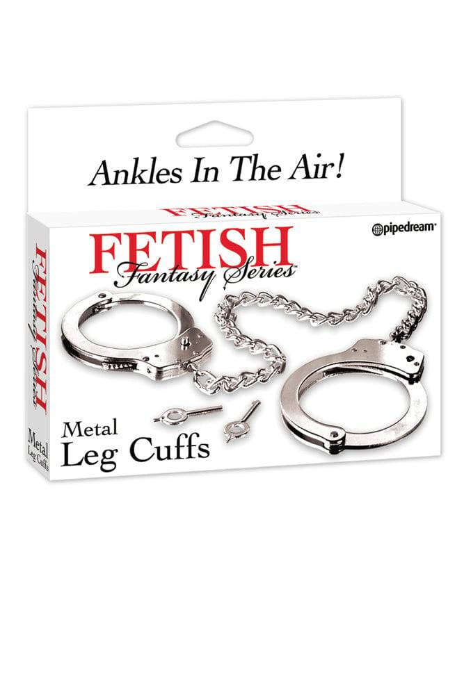 Pipedream - Fetish Fantasy - Metal Leg/Ankle Cuffs - Silver - Image 4