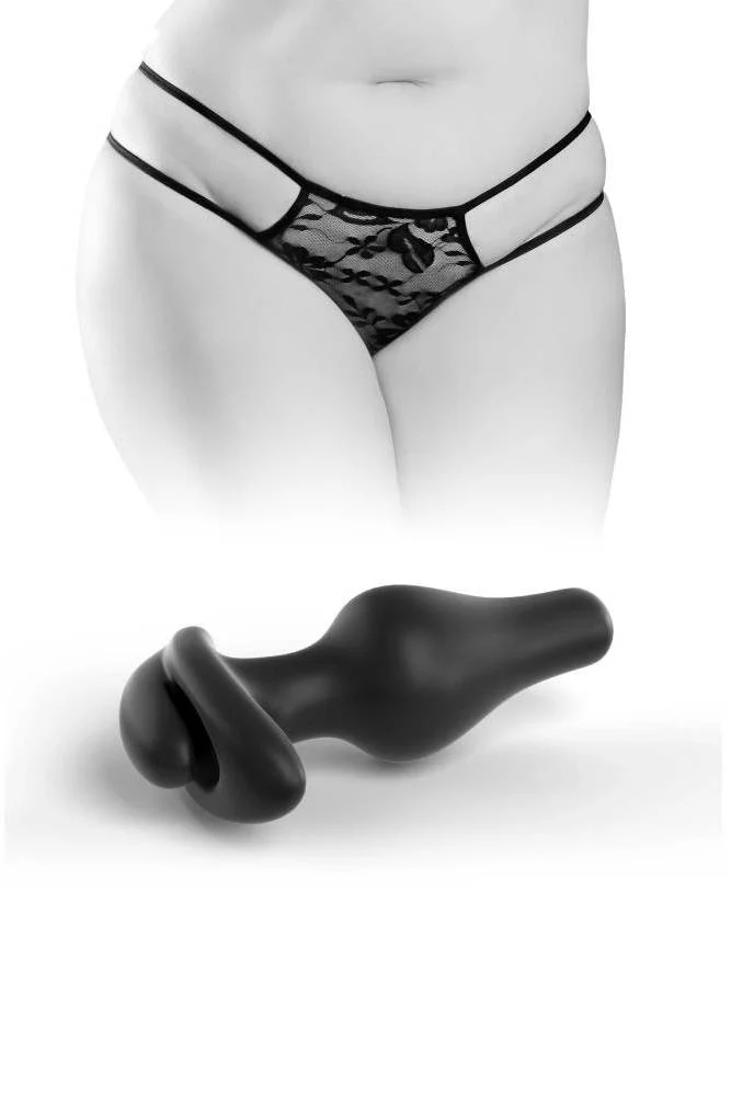 Pipedream - Hookup Panties - Crotchless Pleasure Panties with Clitoral Beads & Attachable Butt Plug - Size S-L - Image 7