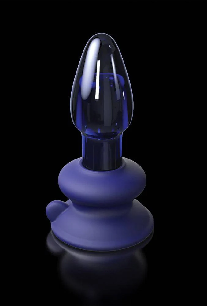 Pipedream - Icicles - No. 85 - Remote Control Vibrating Glass Butt Plug - Blue - Image 6