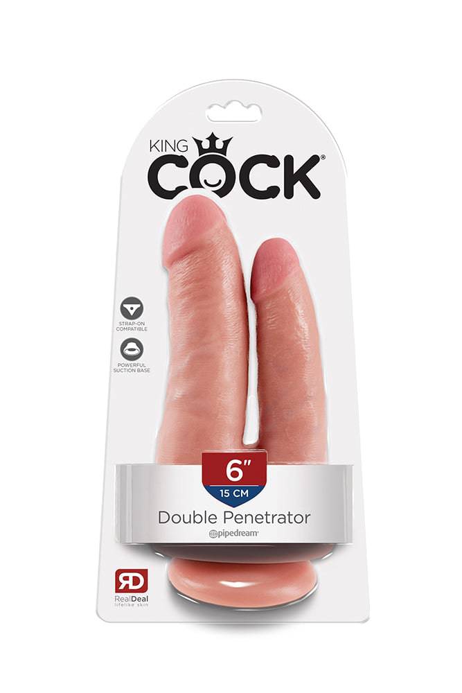 Pipedream - King Cock - 6" Double Penetrator Ultra Realistic Dildo - Image 5