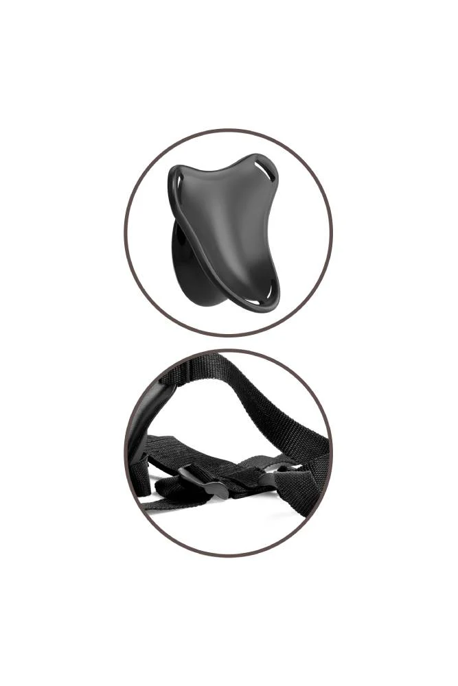 Pipedream - King Cock Elite - Beginner's Silicone Body Dock Strap-on Kit - Beige - Image 6