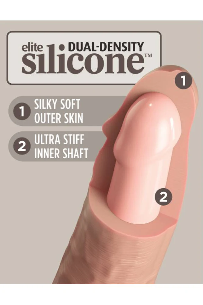 Pipedream - King Cock Elite - Beginner's Silicone Body Dock Strap-on Kit - Beige - Image 9