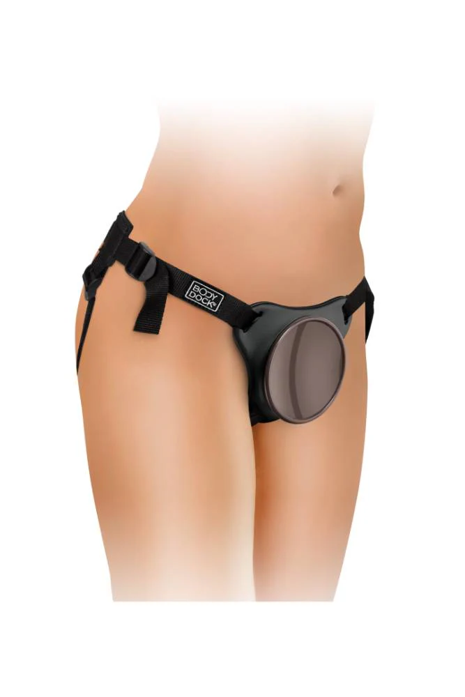 Pipedream - King Cock Elite - Comfy Silicone Body Dock Strap-on Kit - Tan - Image 5
