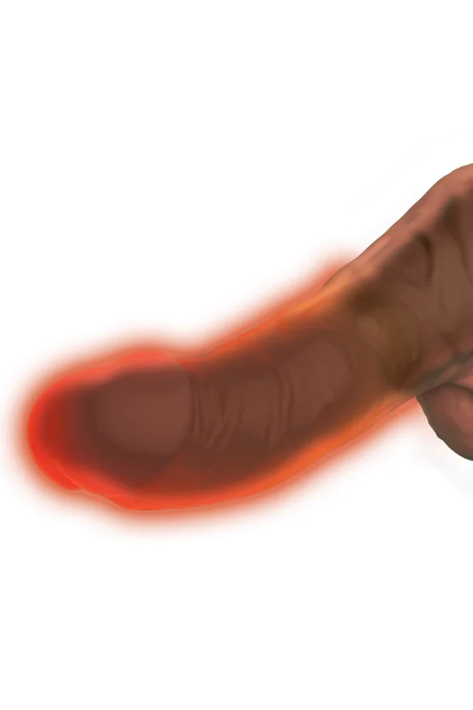 Pipedream - King Cock Plus - Warming & Thrusting Cock with Balls 7.5" - Brown - Image 5
