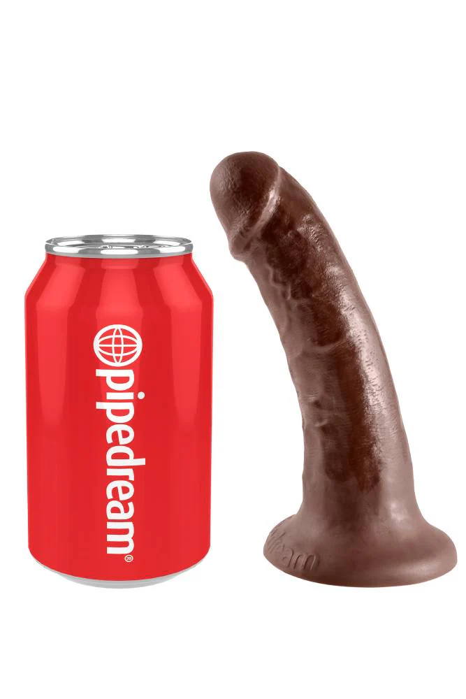Pipedream - King Cock - Ultra Realistic Dildo - 6 inch - Brown - Image 2