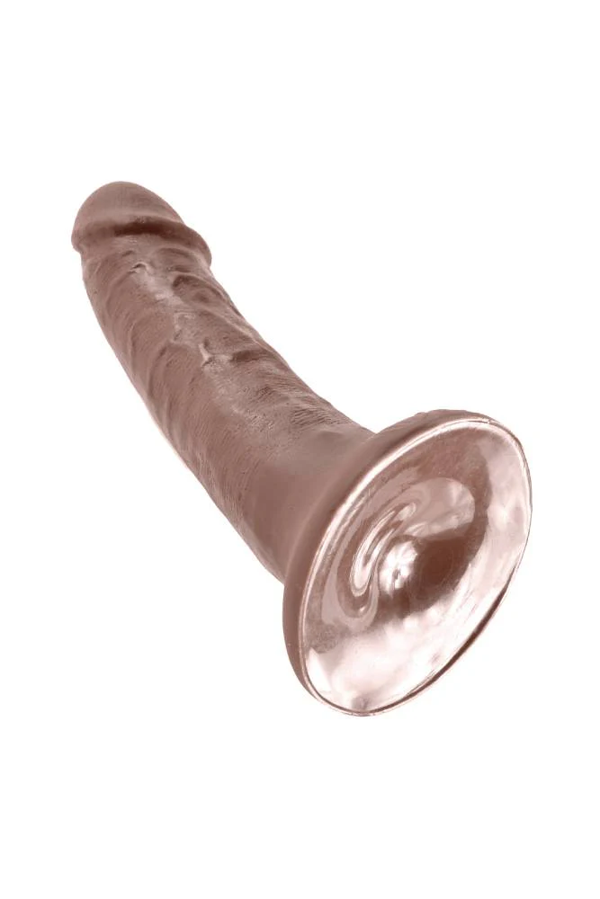 Pipedream - King Cock - Ultra Realistic Dildo - 6 inch - Brown - Image 4