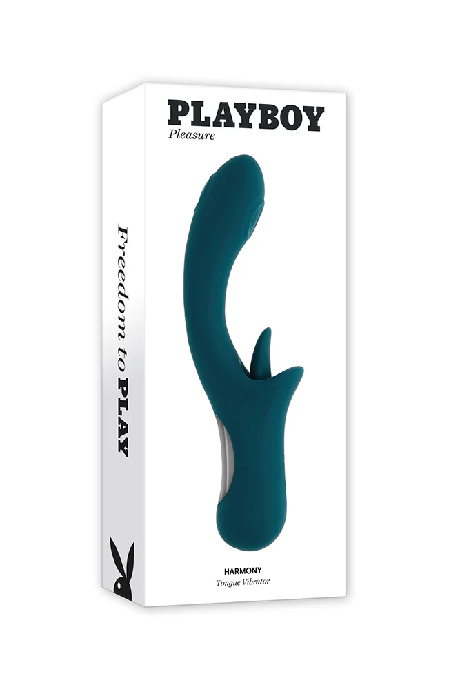 Playboy - Harmony Dual Vibrator with Flickering Tongue - Image 8
