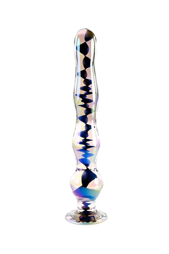 Playboy - Jewels Wand Glass Dildo - Multicolour