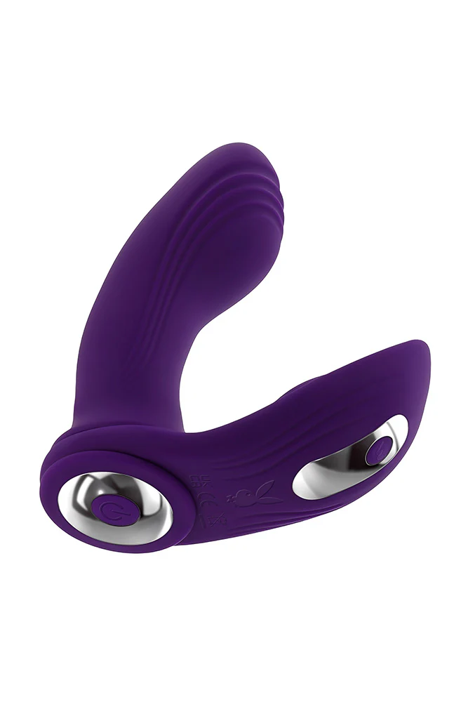 Playboy - Mix & Match 3 in 1 Vibrator with C-Ring - Purple - Image 2