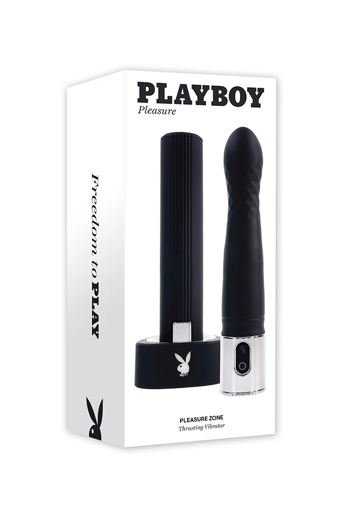 Playboy - Pleasure Zone Thrusting Vibrator - Black - Image 9