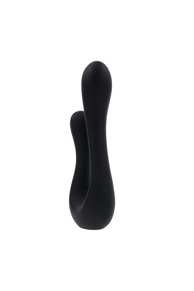 Playboy - The Swan Dual Vibrator - Black - Image 6