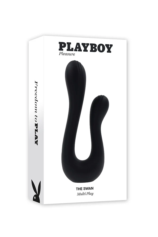 Playboy - The Swan Dual Vibrator - Black - Image 8