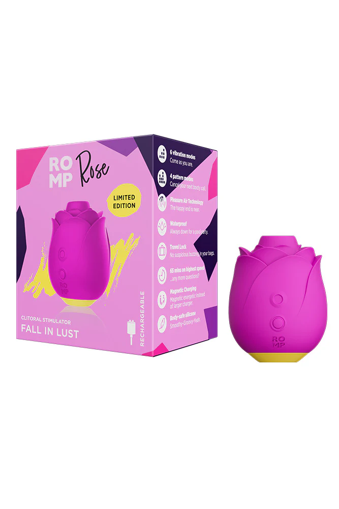 Romp - Rose Air Pulse Clitoral Stimulator - Pink - Image 10