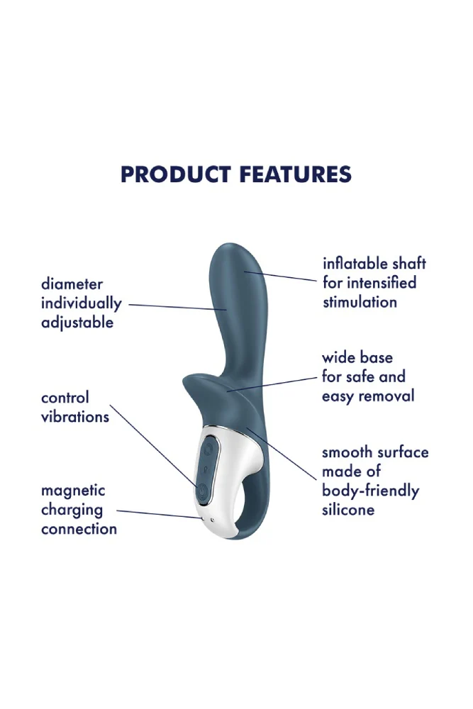 Satisfyer - Air Pump Booty 2 Inflatable Anal Vibrator - Black - Image 3