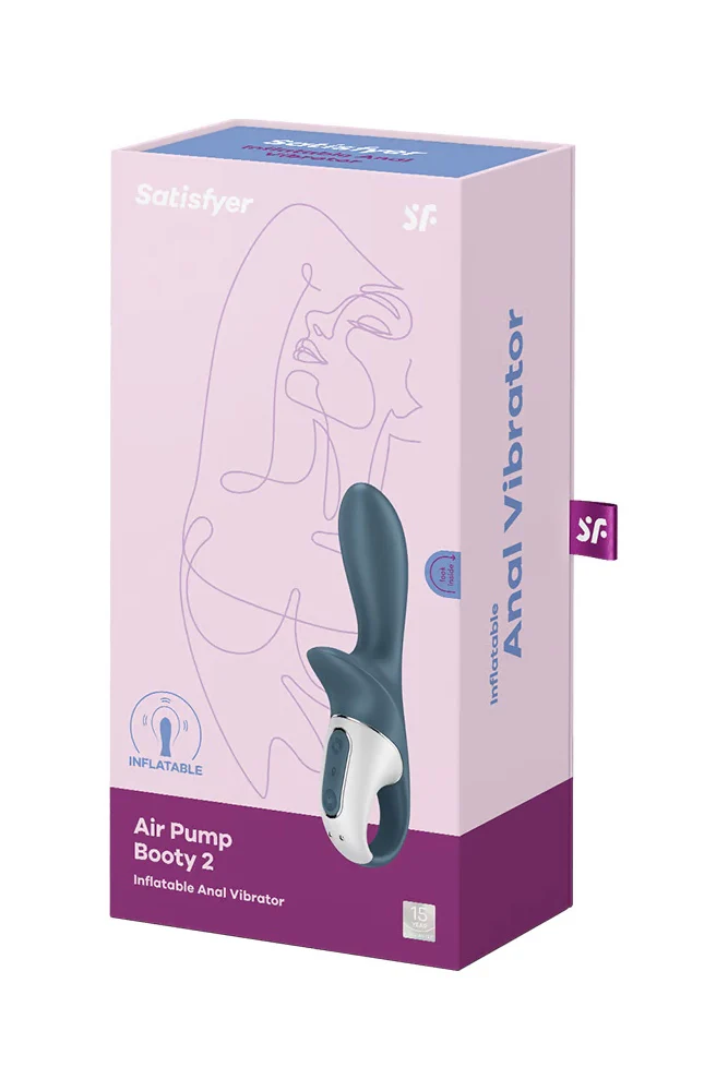 Satisfyer - Air Pump Booty 2 Inflatable Anal Vibrator - Black - Image 7
