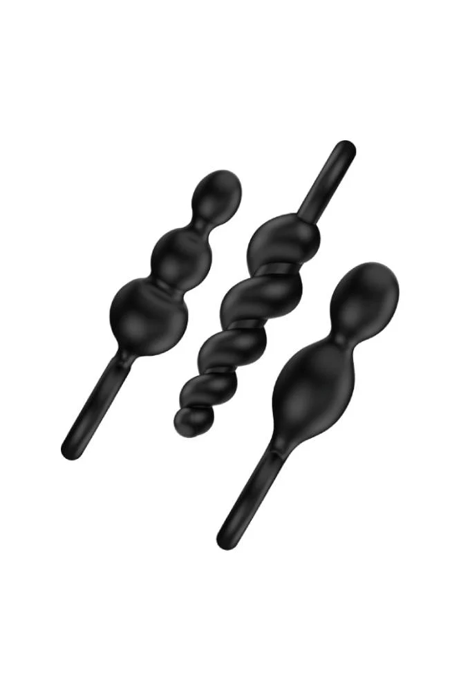 Satisfyer - Booty Call 3-Piece Plug Set - Black - Image 4