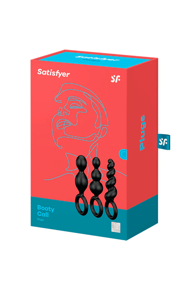 Satisfyer - Booty Call 3-Piece Plug Set - Black - Image 6