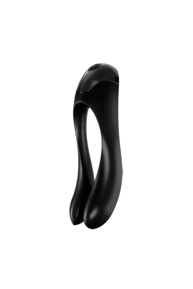 Satisfyer - Candy Cane - Silicone Finger Vibrator - Black