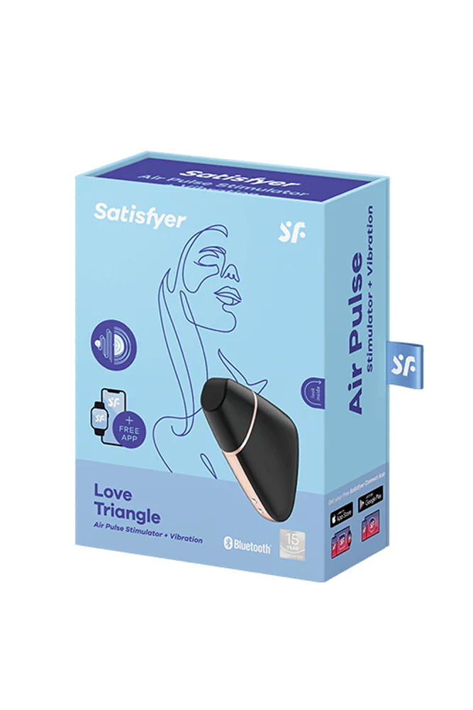 Satisfyer - Love Triangle Bluetooth Air Pulse Clitoral Stimulator - Various Colors - Image 16