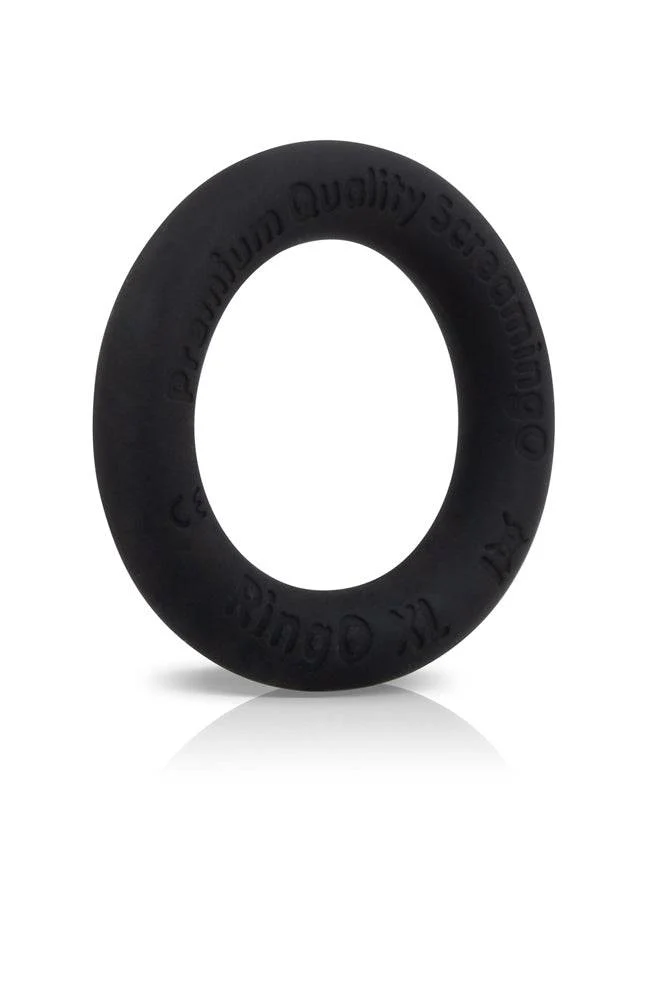 Screaming O - RingO - Ritz XL Stretchy Silicone Cock Ring - Black - Image 3