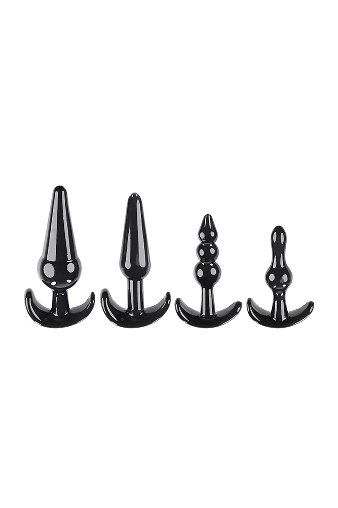 Selopa - Intro To Plugs - 4pc Anal Plug Set - Black