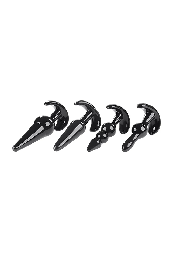 Selopa - Intro To Plugs - 4pc Anal Plug Set - Black - Image 2