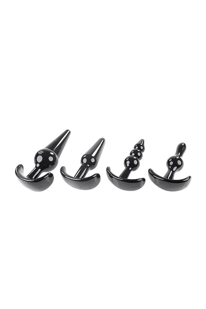 Selopa - Intro To Plugs - 4pc Anal Plug Set - Black - Image 3
