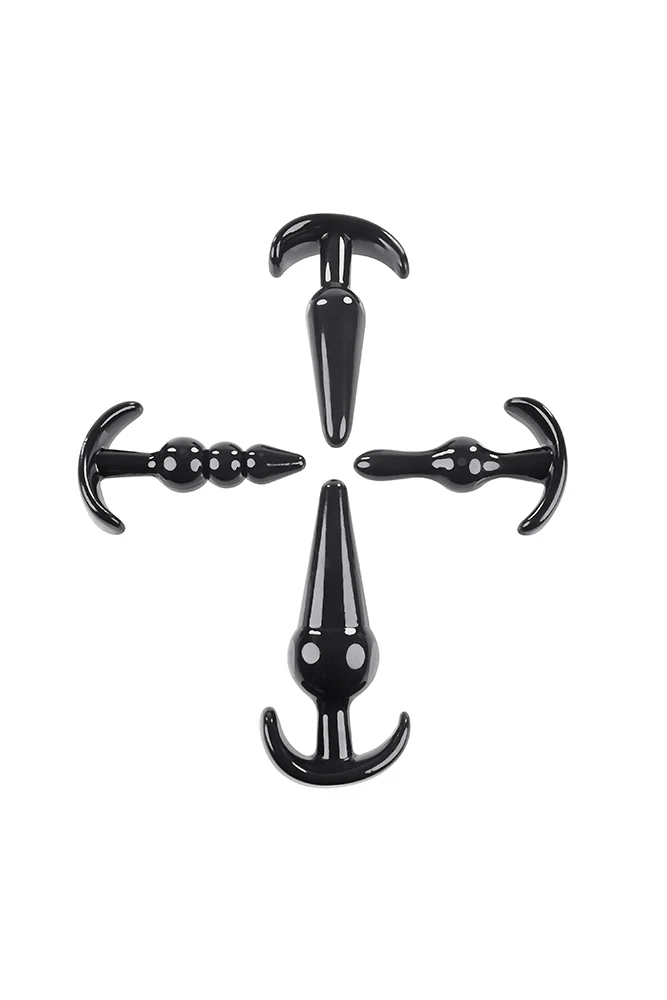 Selopa - Intro To Plugs - 4pc Anal Plug Set - Black - Image 4