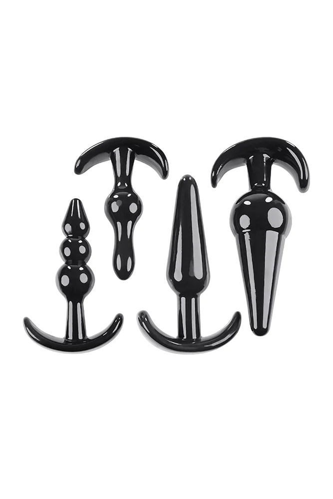 Selopa - Intro To Plugs - 4pc Anal Plug Set - Black - Image 5