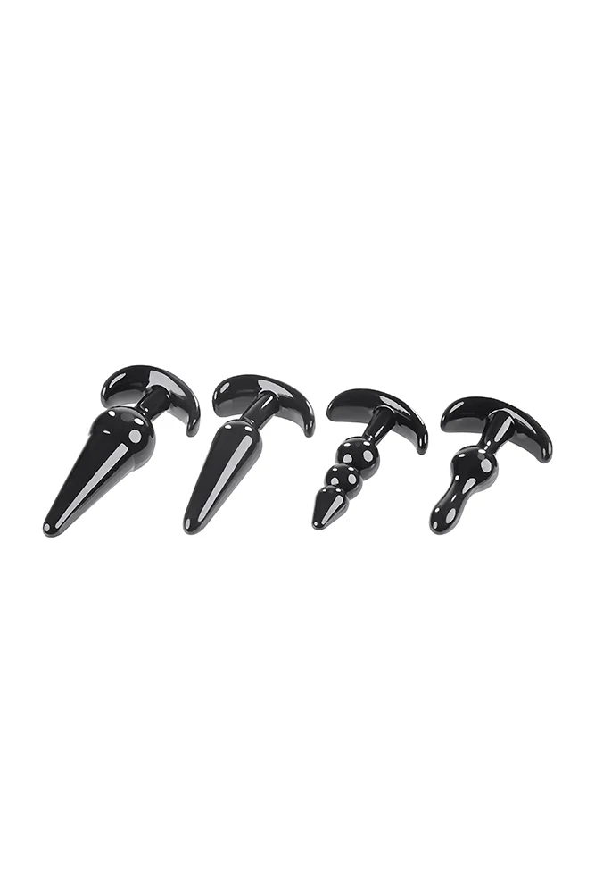Selopa - Intro To Plugs - 4pc Anal Plug Set - Black - Image 6