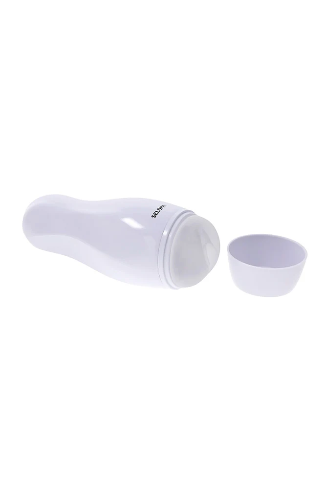 Selopa - Pleasure Can Vibrating Stroker - White
