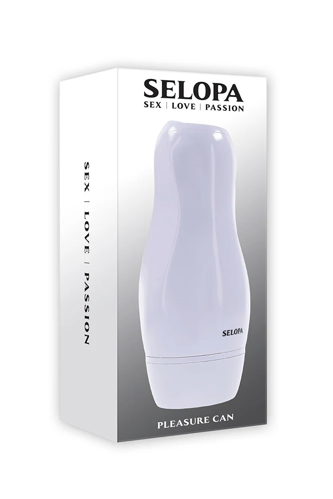 Selopa - Pleasure Can Vibrating Stroker - White - Image 11