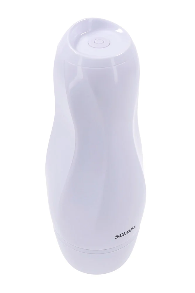 Selopa - Pleasure Can Vibrating Stroker - White - Image 4
