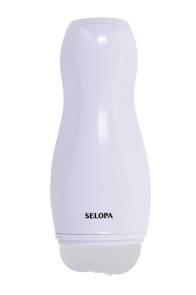 Selopa - Pleasure Can Vibrating Stroker - White - Image 5
