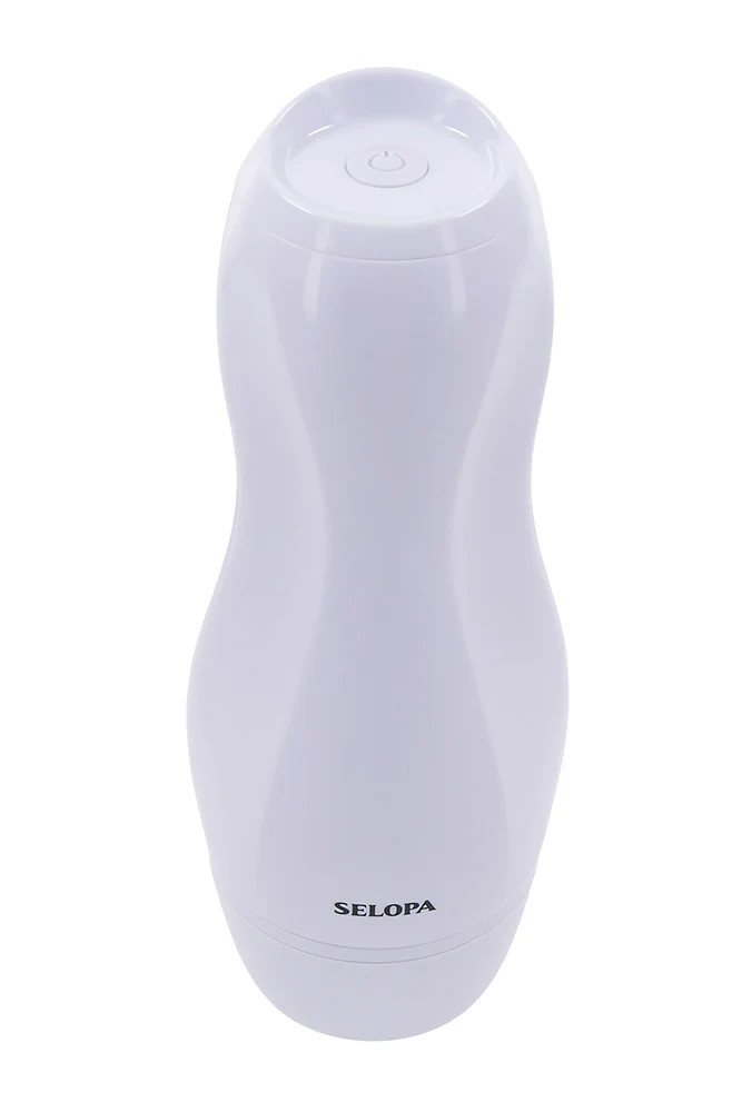 Selopa - Pleasure Can Vibrating Stroker - White - Image 6