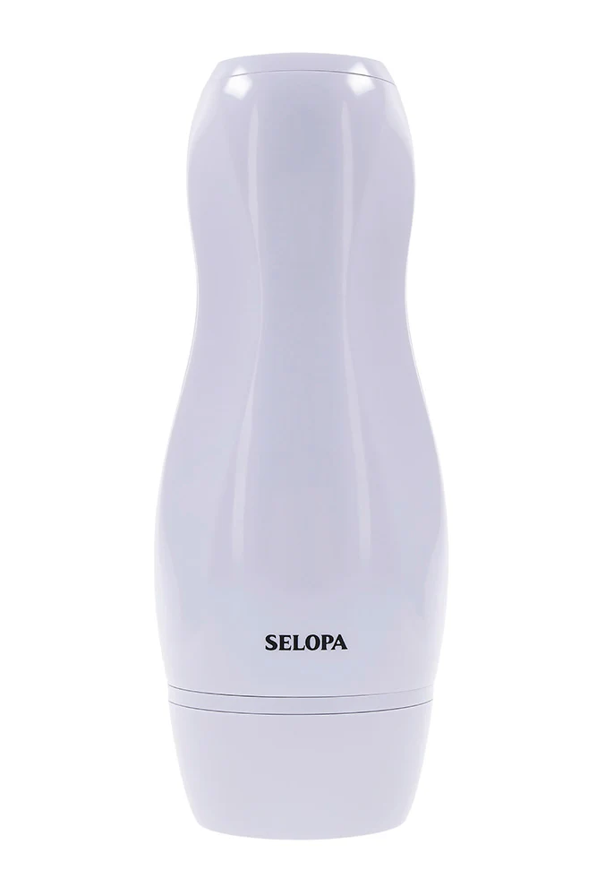 Selopa - Pleasure Can Vibrating Stroker - White - Image 7