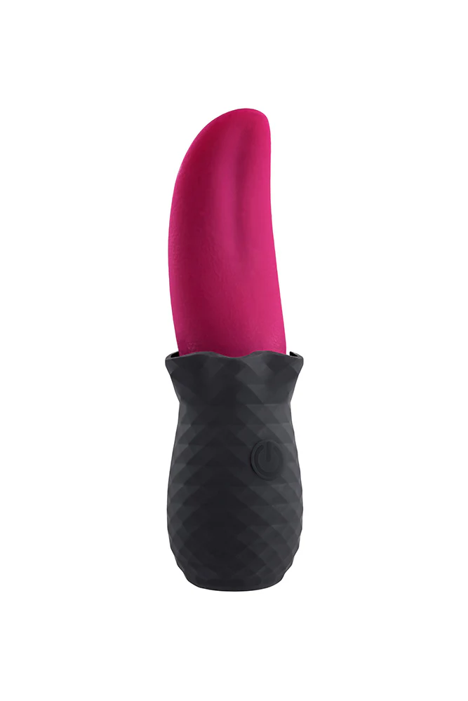 Selopa - Tongue Teaser Flickering Silicone Vibrator - Pink/Black - Image 3