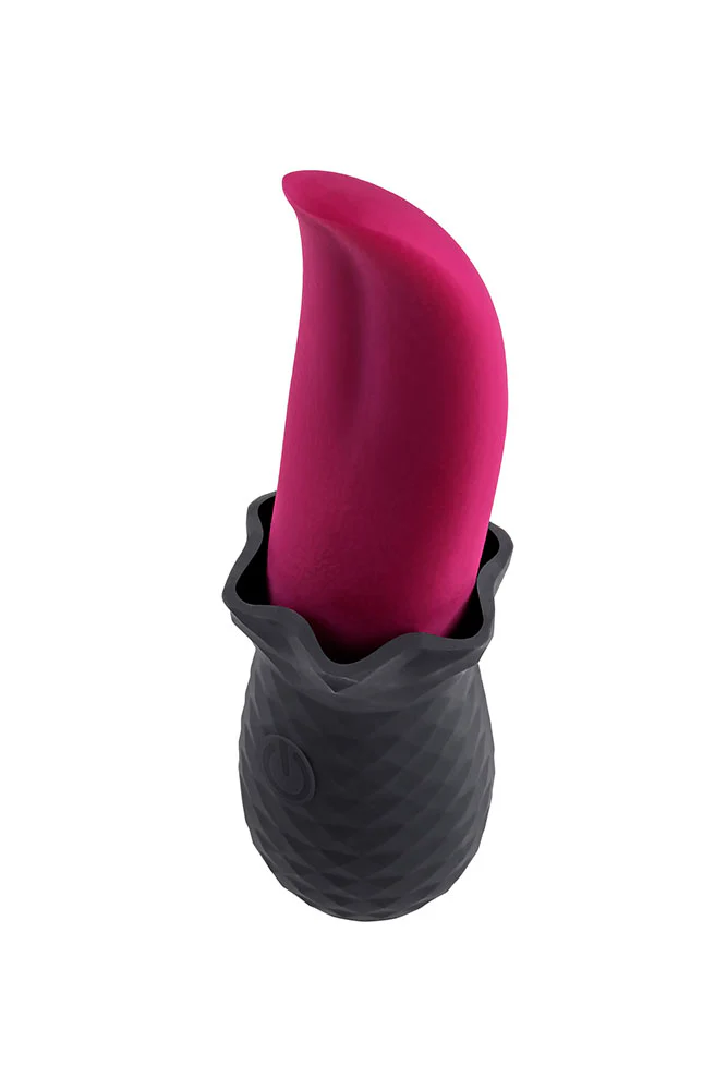 Selopa - Tongue Teaser Flickering Silicone Vibrator - Pink/Black - Image 4