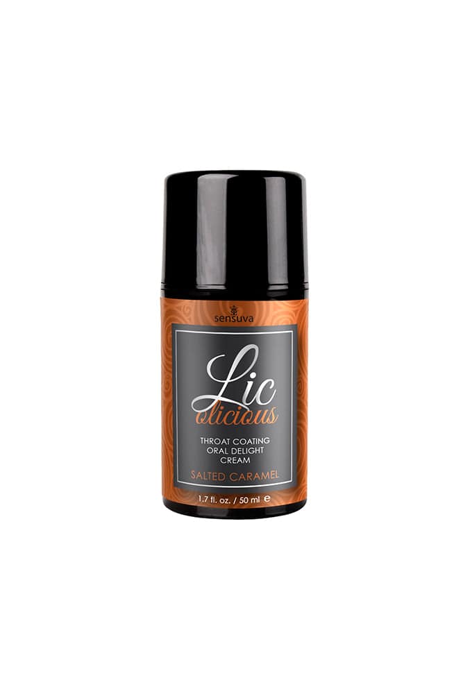 Sensuva - Licolicious - Throat Coating Cream - 1.7oz - Salted Caramel