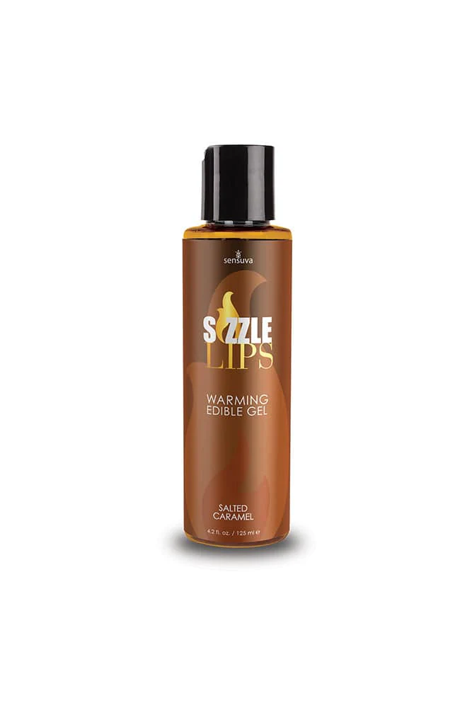 Sensuva - Sizzle Lips Edible Warming Gel - 4.2oz-Salted Caramel