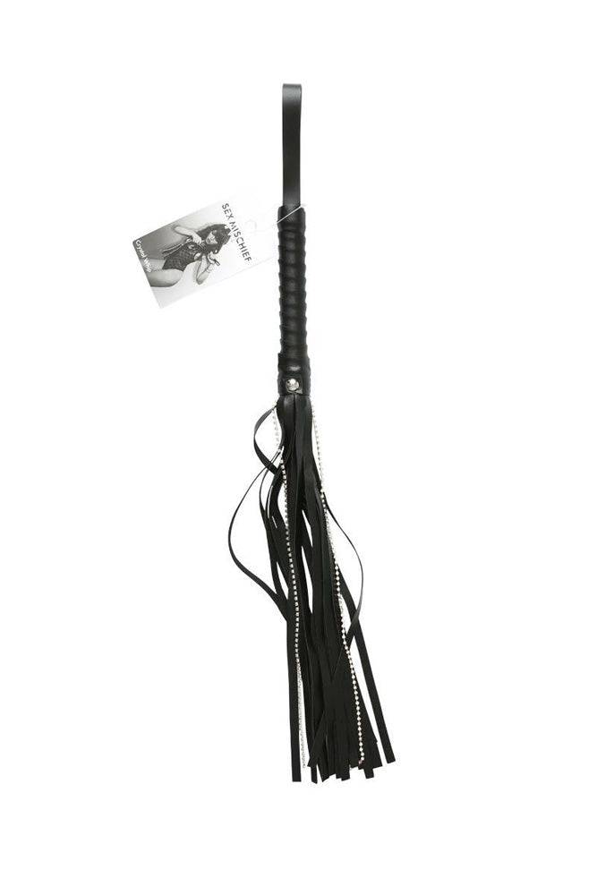 Sex & Mischief - Crystal Whip - Black